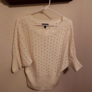 Ivory eyelet sweater